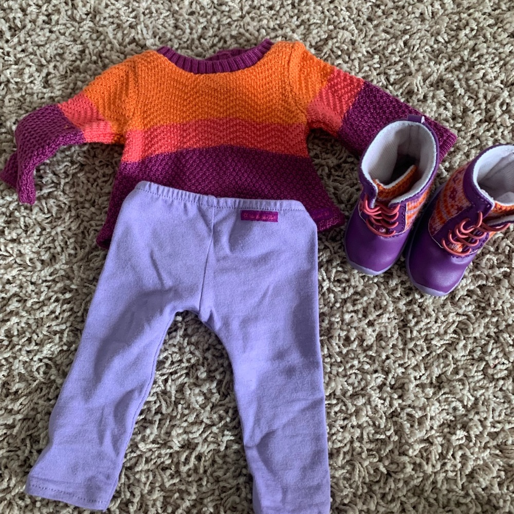 American girl doll winter clothes set